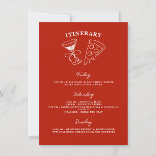 Red Last Slice of the Single Life Itinerary Tack Kort