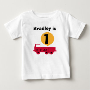 Red Lastbil Anpassade Birthday Tshirts