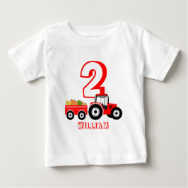 Red Lastbil Farm Producer Birthday Boy T Shirt