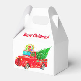 Red Lastbil God jul Presentaskar