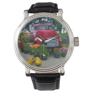 Red Lastbil med Tulips, Oregon Armbandsur