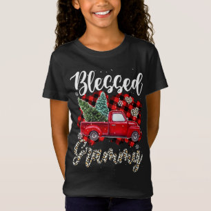 Red Lastbil Play Julafton Träd Blsed Grammy Family T Shirt