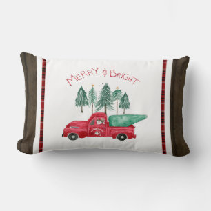 Red Lastbil Rustic Merry Bright Play Gnome Farm Lumbarkudde