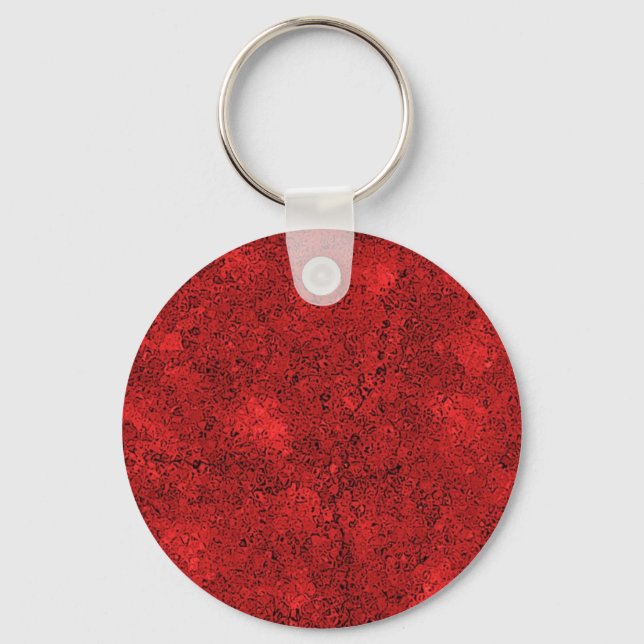 Red Lava Sten Struktur Nyckelring (Framsida)