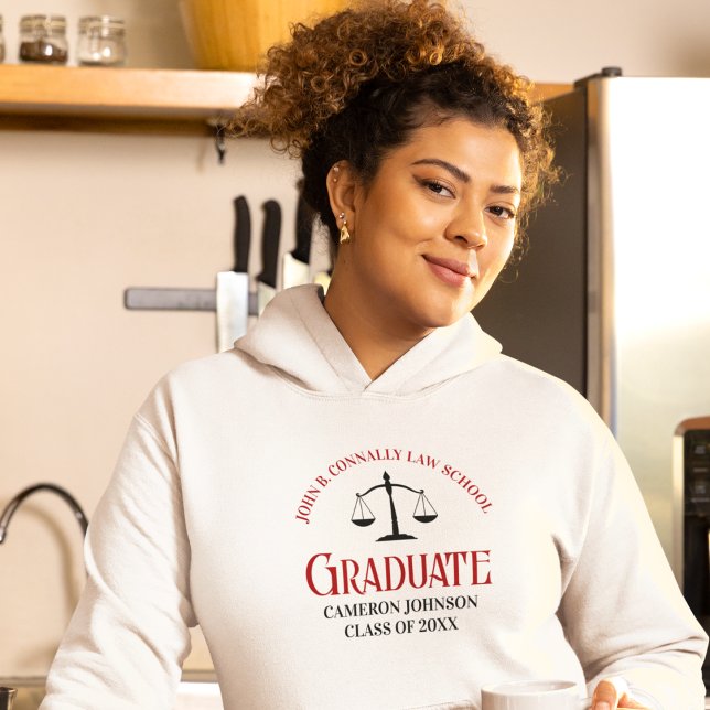 Red Law School Studenten Anpassningsbar Hoodie (Skapare uppladdad)