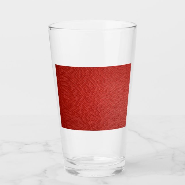 Red Leather Struktur Glaskopp (Framsida)