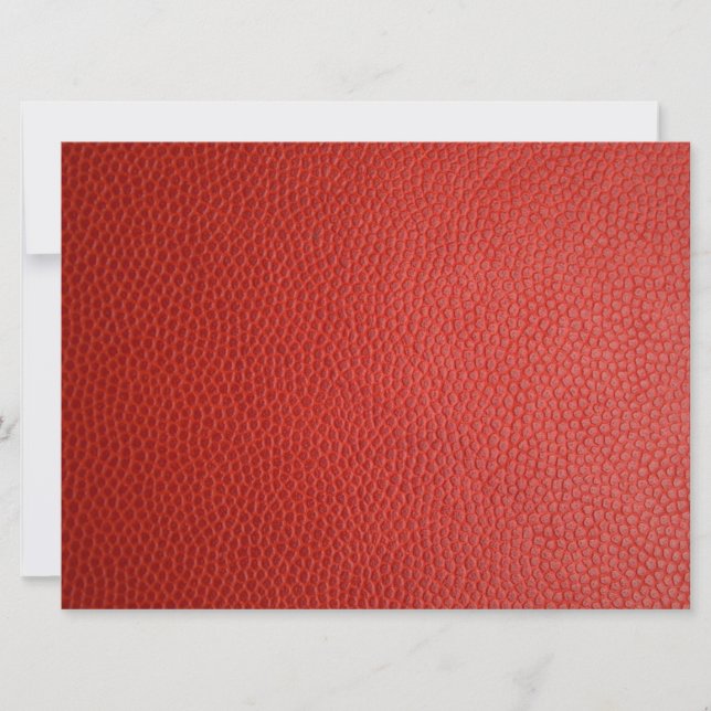Red Leather Struktur Kort (Framsida)
