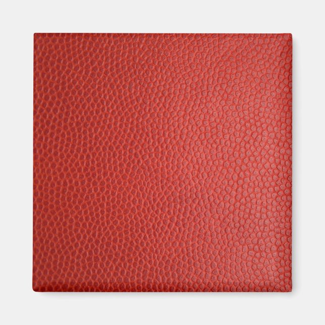 Red Leather Struktur Magnet (Framsidan)