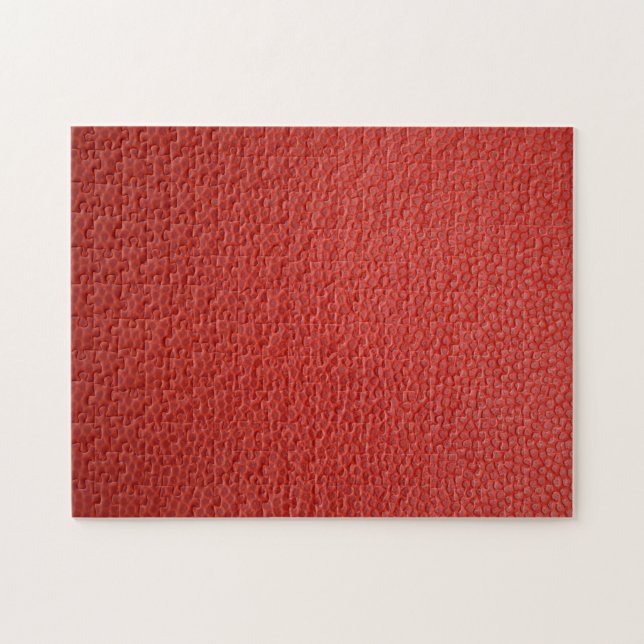 Red Leather Struktur Pussel (Horisontell)