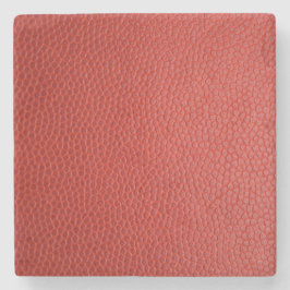 Red Leather Struktur Stenunderlägg