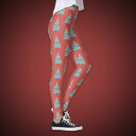 Red Legging med Kawaii Julgran<br><div class="desc">Den här roligten har ett rött arv med Kawaii Julgranar mönster kan göra en perfekt för din flickvän eller idrottsväninna! Till bäran under jul!</div>