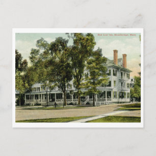 Red Lejon Inn, Stockbridge, MORSA 1909 Vintage Vykort