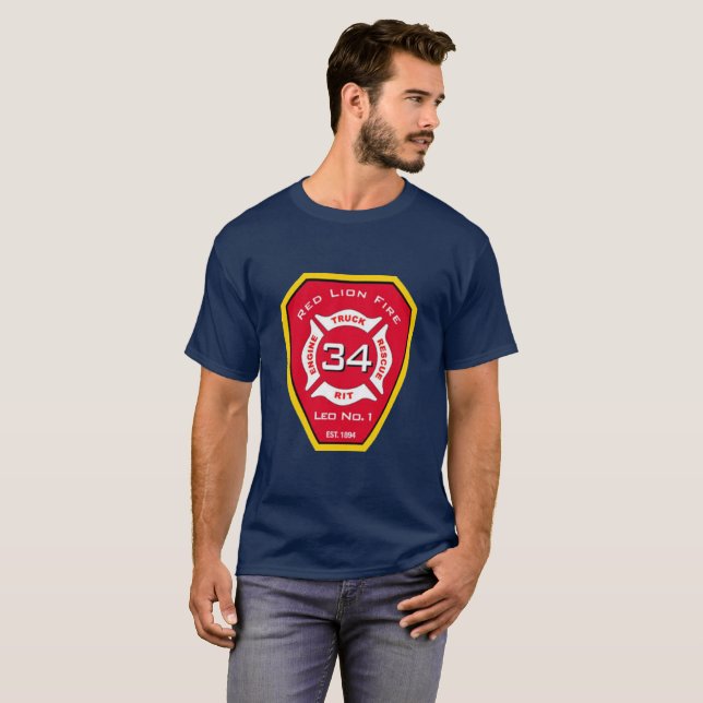 Red Lejon, Pennsylvania FD. Tröja (Hel framsida)