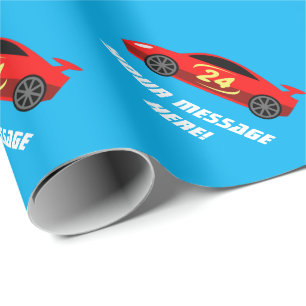 Red leksak racecar personlig barn presentpapper