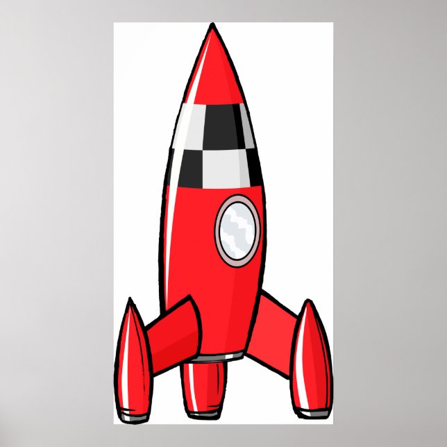 Red Leksak Rocket Poster (Framsidan)