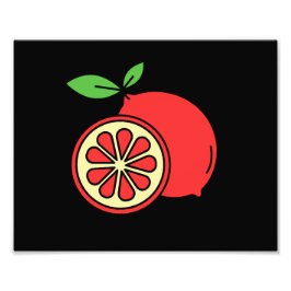 Red Lemon Fototryck