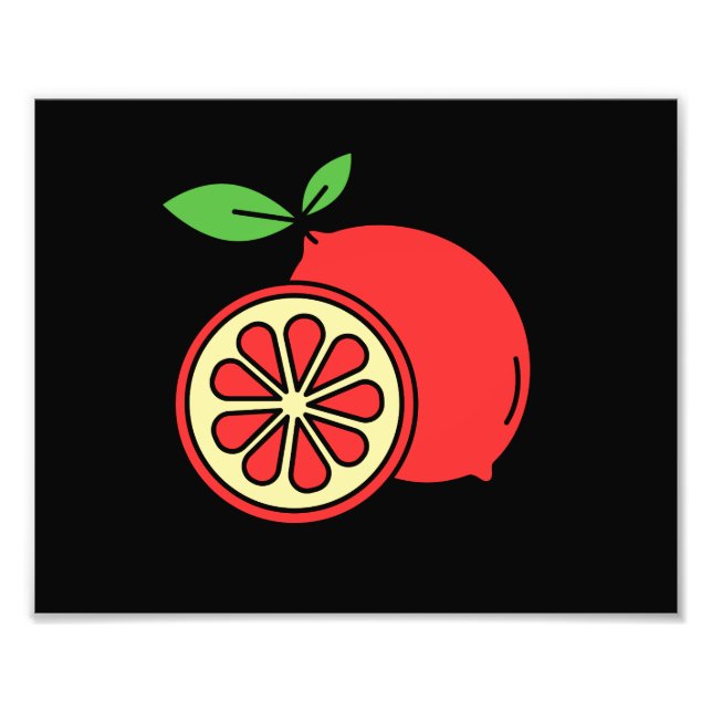 Red Lemon Fototryck (Framsidan)