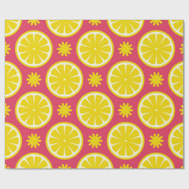 Red Lemon Wrapping Papper Presentpapper