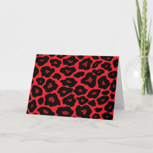 Red Leopard Helgkort