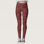 Red Leopard Print Leggings<br><div class="desc">Dessa läror har en roligt leopardtryckning i ett rött färg. Underbar för gymmet eller ställe du vill göra ett djurtryck i mode påstående!</div>