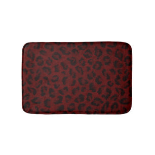 Red Leopard Skriv ut Bath Mat Badrumsmatta