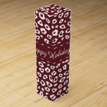 Red Leopard Skriv ut jul Presentask För Vinflaska<br><div class="desc">Red Leopard Skriv ut jul</div>