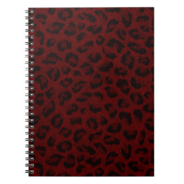 Red Leopard Skriv ut Spiral-anteckningsbok Anteckningsbok