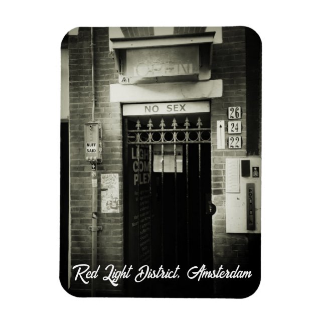 Red Light district, Amsterdam Magnet (Vertikal)
