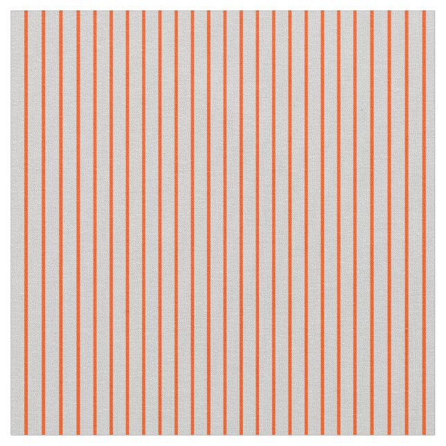 Red & Light Grått Färgad Stripe Mönster Tyg (Närbild)