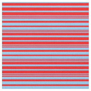Red & Light Himlar Blue Linjer Tyg