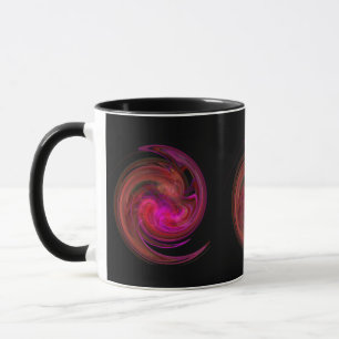 RED LIGHT VORTEX Black Mugg