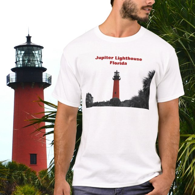 Red Lighthouse Jupiter Florida Photographic T Shirt (Skapare uppladdad)