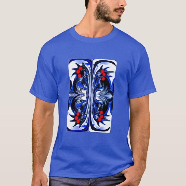 Red lights festive Christmas fashion T Shirt (Framsida)