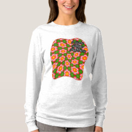 Red Lilies Mönster T Shirt