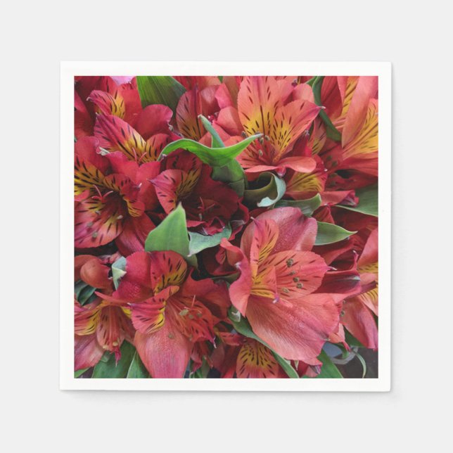 Red Lilies Pappersservett (Framsidan)