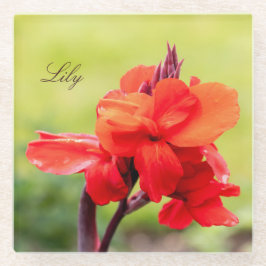 Red Lily Custom Name