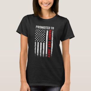 Red Line befordrad till pappa 2022 Firefighter Pap T Shirt