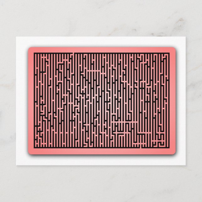 Red Line Maze Vykort (Framsida)