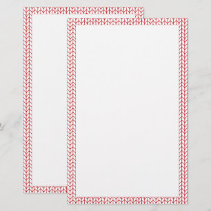 RED LINE STICKA 5.5x8.5-mall Brevpapper