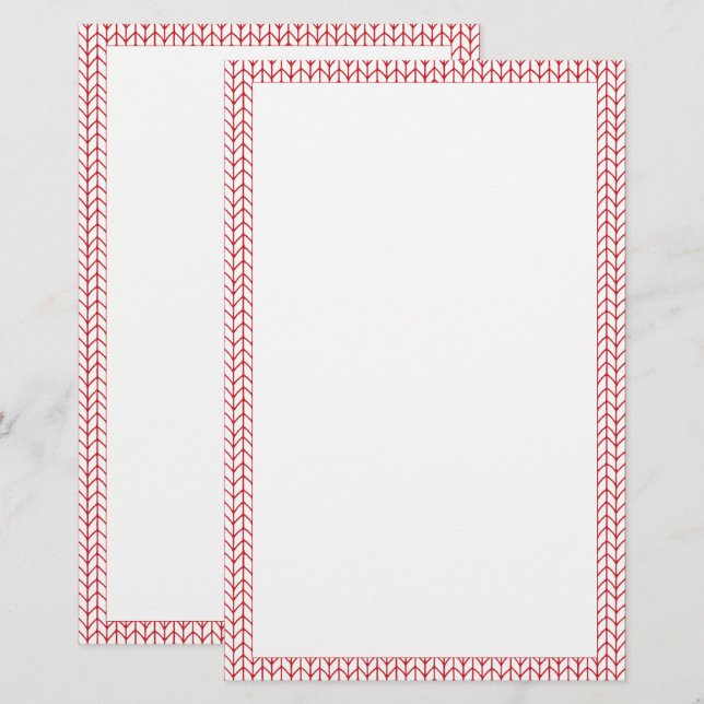 RED LINE STICKA 5.5x8.5-mall Brevpapper (Fram/baksida)