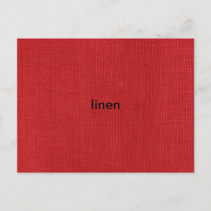Red Linen Struktur Photo Vykort
