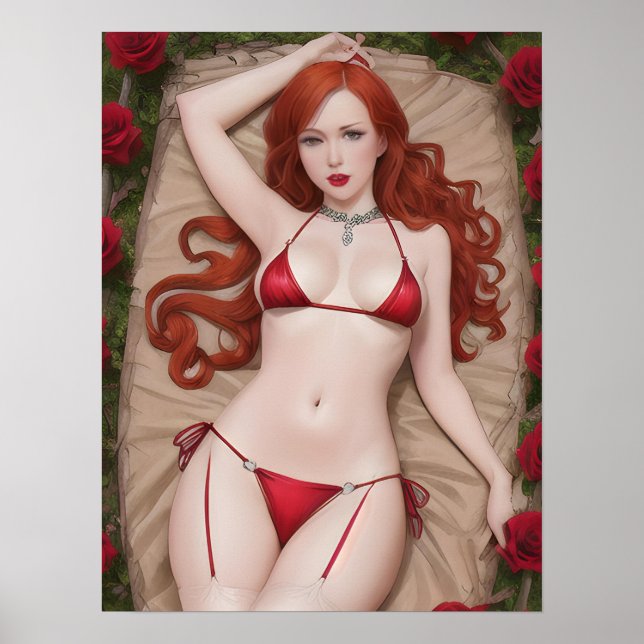 Red Lingerie Poster (Framsidan)