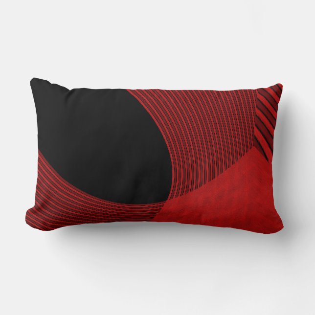 Red Linjer Modern Dekorativ kudde (Framsida)
