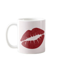 Red Lip Print for Valentine Day Mugg