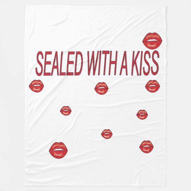 red lips fleecefilt (Framsidan)