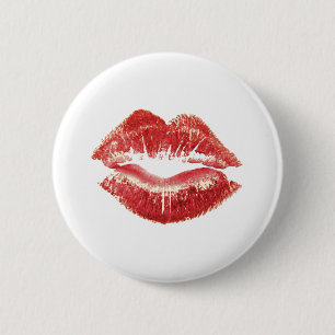 Red Lipstick Kiss Romantic St Valentines day Gift Knapp