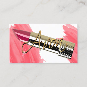 Red Lipstick och Guld Visitkort