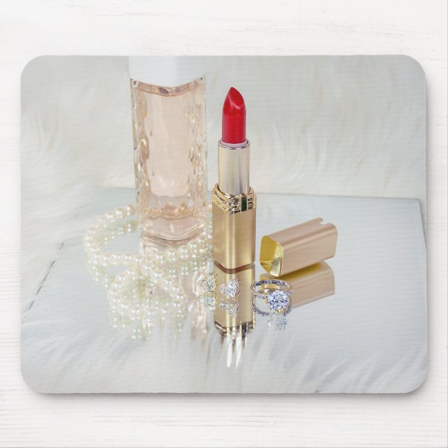 Red Lipstick och Jewelry Musmatta (Framsidan)