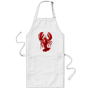 Red Lobster Apron Långt Förkläde