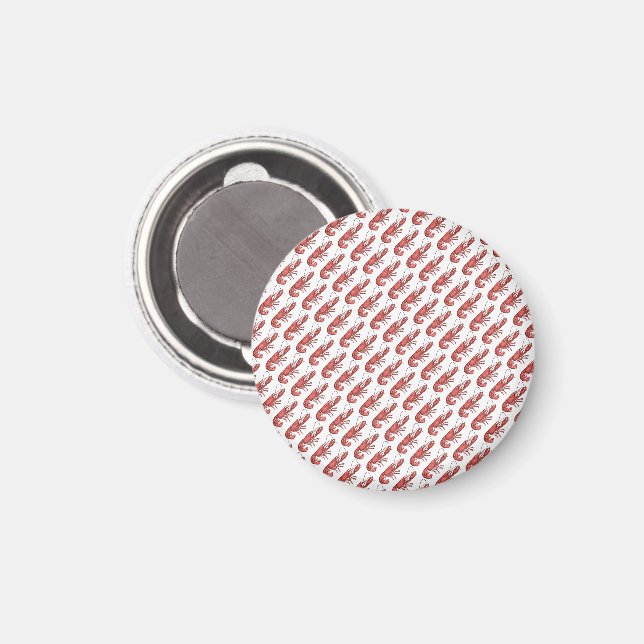 Red Lobster Bilddesign Magnet (Front/Back)